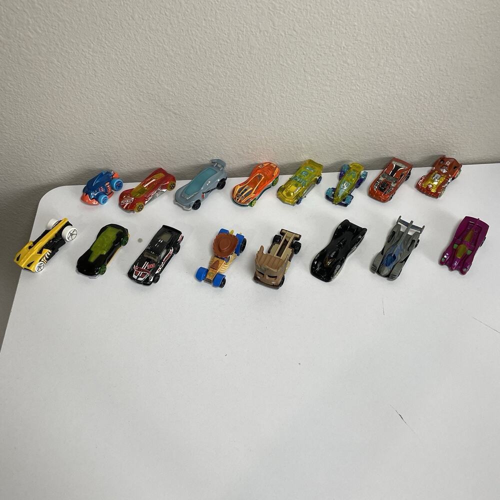 Hot Wheels Bulk Lot 16 Mixed Cars - Woody, Groot, Buzz Bomb, Jurassic, Joker etc